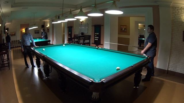 Партионный флюк Олега в партии по американке в русском бильярде смотреть онлайн