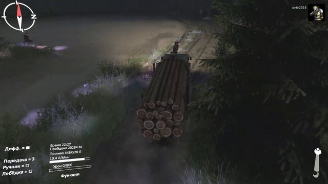Spintires® Lyazgino V2 / За брёвнами и задача 3 - 50% / часть 5