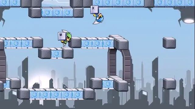 gravity guy играем на троих . смотреть онлайн