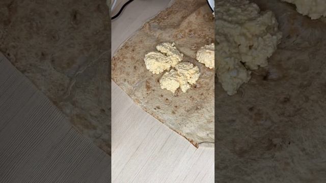 Быстрый завтрак из лаваша и творога #завтрак смотреть онлайн