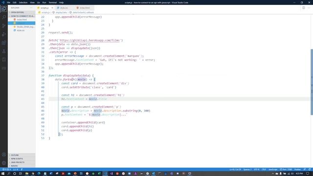 33 JavaScript Async Fetch Example Part 2 смотреть онлайн