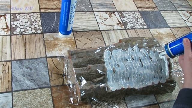 Silikonform für die Baumstammstrucktur selber basteln . смотреть онлайн