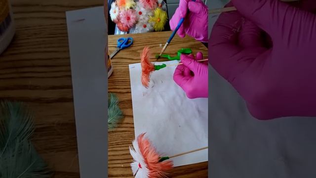 мастер класс по изготовлению цветов из перьев смотреть онлайн