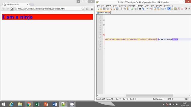 html Tutorial 5 - style attribute background color, color, font family,size and text align смотреть онлайн