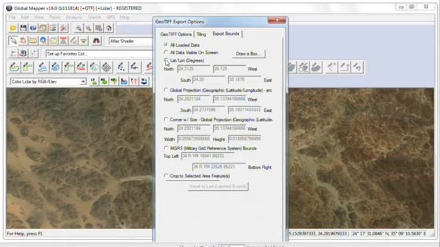 Download large scale image using global Mapper and ArcGis смотреть онлайн