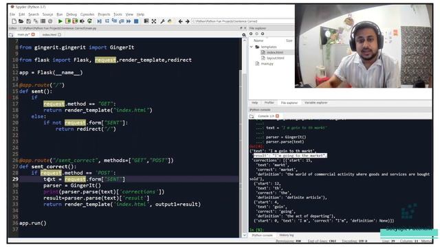 Spell Checker in Python | GingerIt Library | Sentence Corrector смотреть онлайн