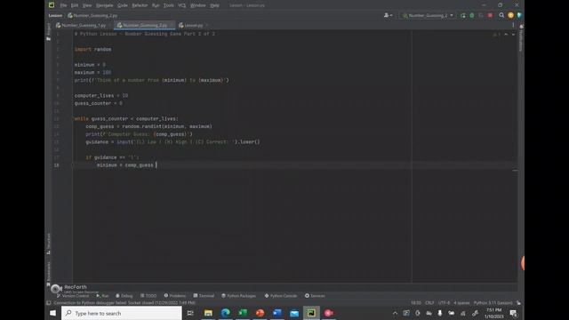 How to Build a Python Guessing Game Part 2 смотреть онлайн