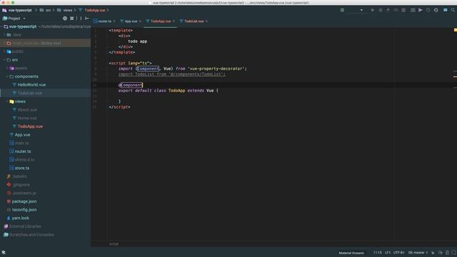 05 Vuejs 2 con Typescript: Definiendo la Metadata del componente TodoList смотреть онлайн