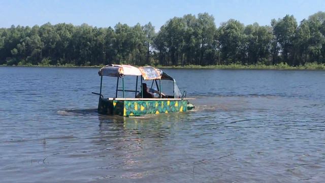 Летние испытания болотохода в реке ч3 смотреть онлайн