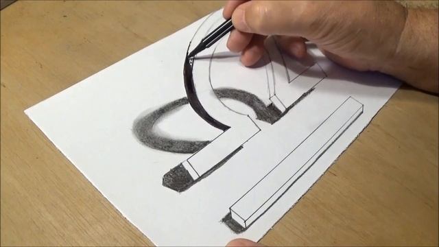 Astrology Symbol Libra - How to Draw Libra Sign - Trick Art on Paper with Pencil - VamosART смотреть онлайн