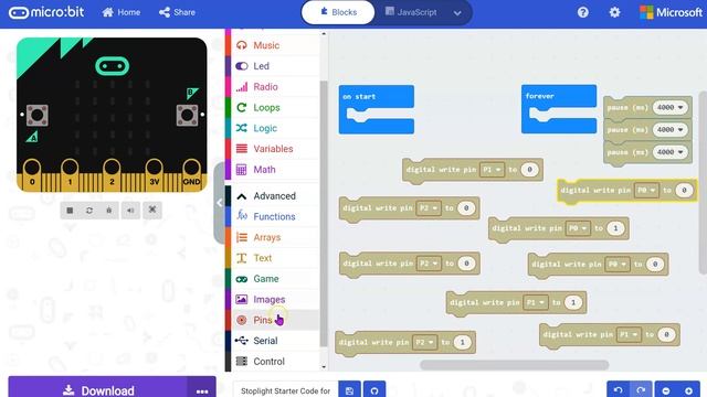 Stoplight Code Starter for the Micro:Bit смотреть онлайн