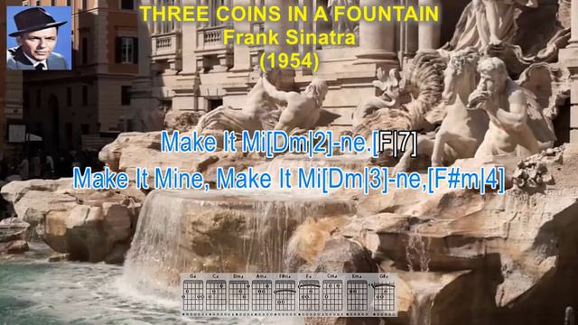 Three Coins In The Fountain - Frank Sinatra (Lyrics & Guitar Chords) смотреть онлайн