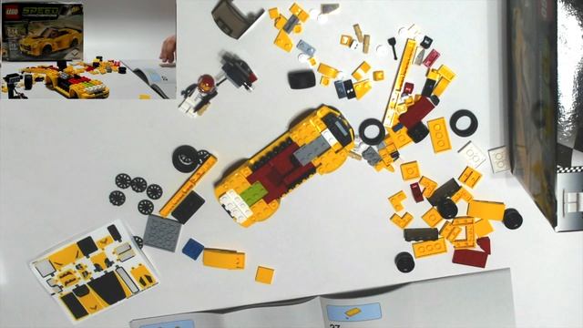 Speed Build LEGO 75870 Chevrolet Corvette Z06 Speed Champions смотреть онлайн