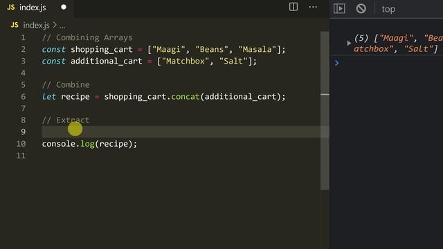 #56 - Combining & Extracting elements in JavaScript Arrays - (தமிழில்) (Tamil) | JavaScript Course смотреть онлайн