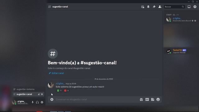Sistema de sugestões com autoreact (Discord.js v14 - Slash) - #5 смотреть онлайн