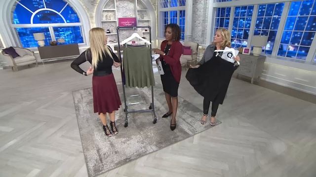 G.I.L.I. Faux Suede Skirt with Seaming Detail with Nancy Hornback смотреть онлайн