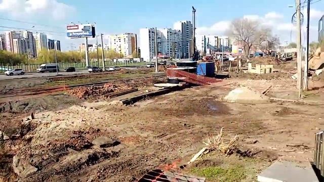 Ново-Садовую разрыли - строительство развязки смотреть онлайн