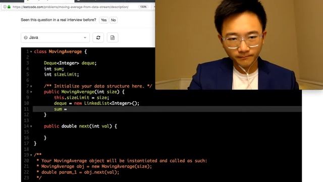 15 min Java Coding Challenge - Moving Average From Data Stream смотреть онлайн
