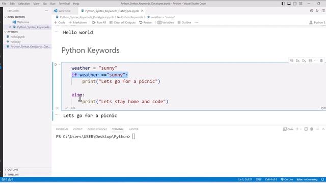 Python Basics: Understanding Python Syntax, Keywords, and Datatypes смотреть онлайн