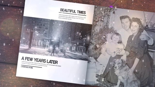 Photobook Christmas After Effects Template