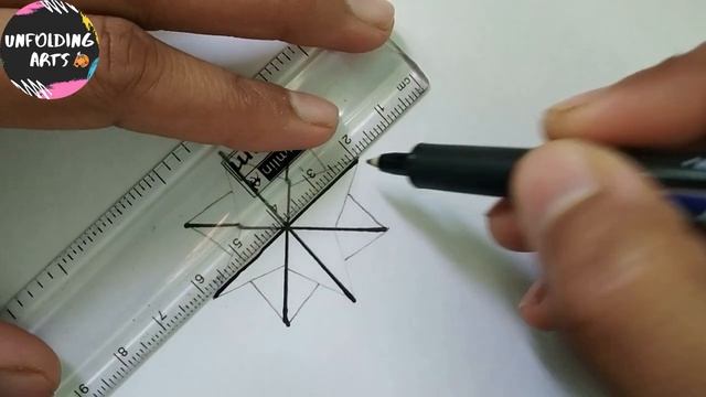 How to draw 8 pointed star ✳️ | Easy step by step | Star doodle | Eight pointed star easy | 2d star смотреть онлайн
