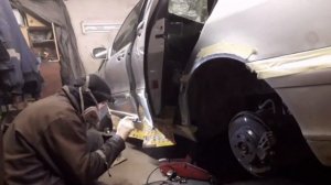 Подкраска аэрографом Mercedes-Benz W220 S320cdi
