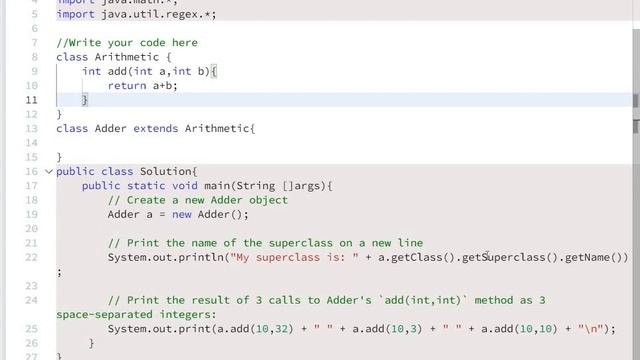 #30 Hackerrank Java Inheritance II Solution- java 8 | Hackerrank java смотреть онлайн