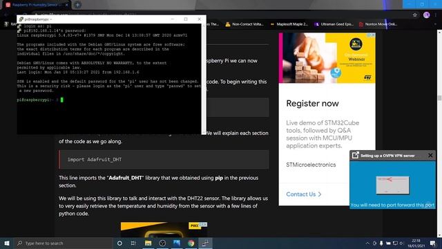 TUTORIAL IOT - Menghubungkan Raspberry dengan DHT11 Versi Lengkap смотреть онлайн