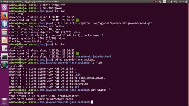 JAVA - #4 - Clonando o projeto do GitHub (GIT overview) - Português BR смотреть онлайн