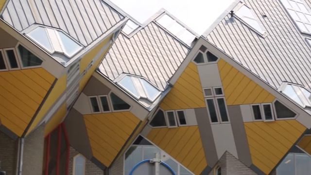 Netherlands Rotterdam Cubic houses / Pays Bas Rotterdam Maisons cubiques смотреть онлайн