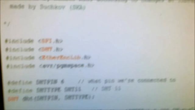 IOT Internet Of Things Arduino DHT11 Temperature Humidity Sensor Webserver ENC28J60 Ethernet Shield смотреть онлайн