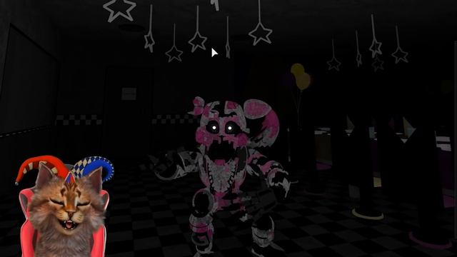 ИГРАЮ ЗА АНИМАТРОНИКА МАНГЛ И ФАНТАЙМ ФОКСИ ФНАФ 3D ПУГАЮ ОХРАННИКА КООП FNAF ROBLOX смотреть онлайн
