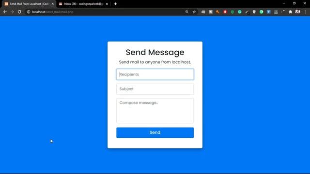 How to Send Email with PHP & Gmail | Send Mail from Localhost using XAMPP Server смотреть онлайн