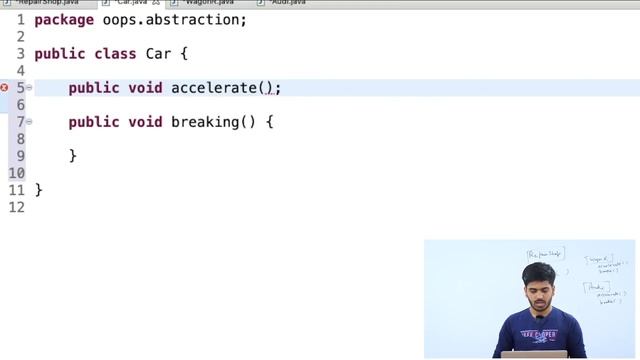 Abstraction and Abstract Keyword | Java Placement Course | Lecture 33 смотреть онлайн