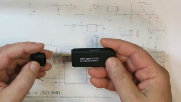 USB Type-C OTG SD Card Reader Writer