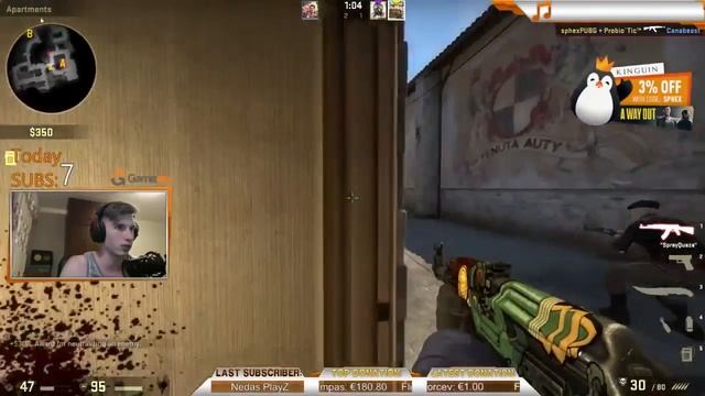 SPHEX CS:GO PELYTĖS JAUTRUMAS... IT'S OVER 9000?! [Stream Momentai] смотреть онлайн