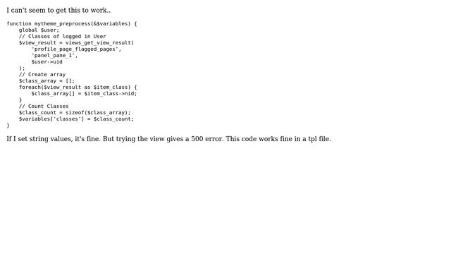 Drupal: views_get_view_result in template.php? I want global variables using view results смотреть онлайн