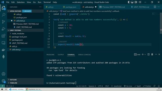 Unit testing explained | Testing in JavaScript using the Jest framework смотреть онлайн