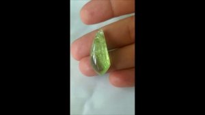 Кабошон гелиодора фантазийной формы