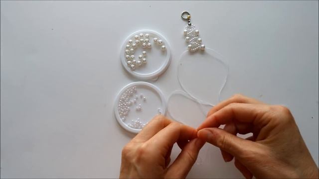 Pearl beading tutorial for beginners. Homemade beading jewelry смотреть онлайн