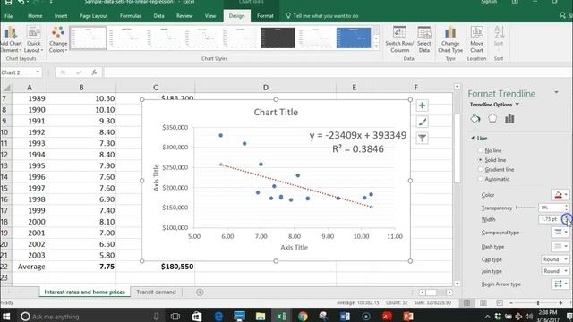 How to do a linear regression on excel смотреть онлайн