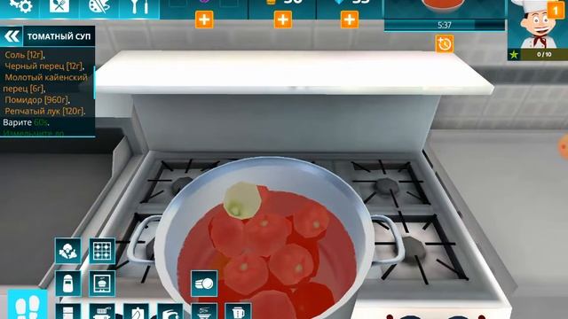Симулятор повара приготовила томатный суп