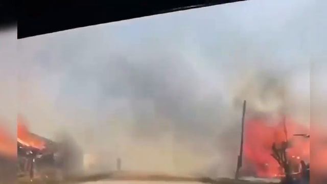 Утренняя жёсткая посадка вертолёта Ми-26 на месторождении Русском на Ямале. смотреть онлайн