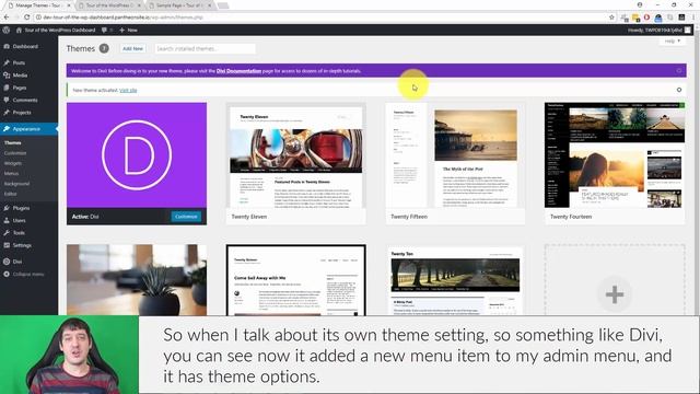 A Tour Of The WordPress Dashboard - WordPress Themes & Customizer - LattePress Tutorials
