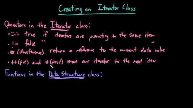 Advanced Data Structures: Creating an Iterator Class смотреть онлайн