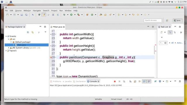 50 JAVA Swing GUI Layout Events смотреть онлайн