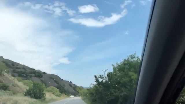 Крым . Дорога в Судак, море, Судакская крепость. смотреть онлайн
