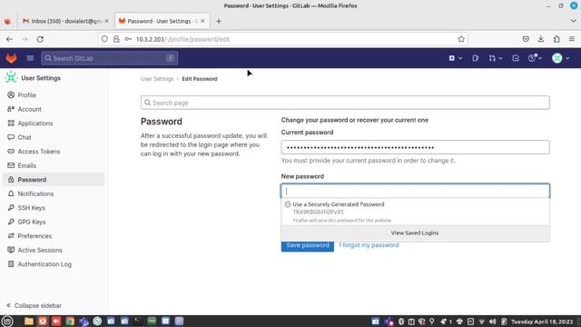 Gitlab install | SMTP Mail configure and test on Linux | User create delete password change смотреть онлайн