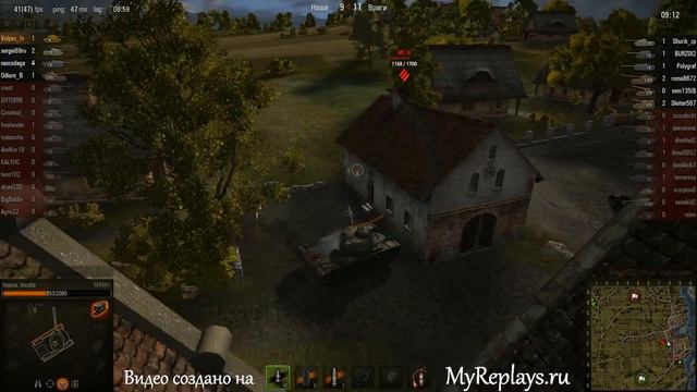 WOT: Рыбацкая бухта - M48A1 - 1 фраг - Поддержка смотреть онлайн