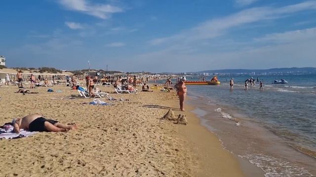 #АНАПА ПЛЯЖ ЖЕМЧУЖИНЫ РОССИИ. ЛЮДЕЙ ЕЩЁ МНОГО. ВОДА ЧИСТАЯ. смотреть онлайн